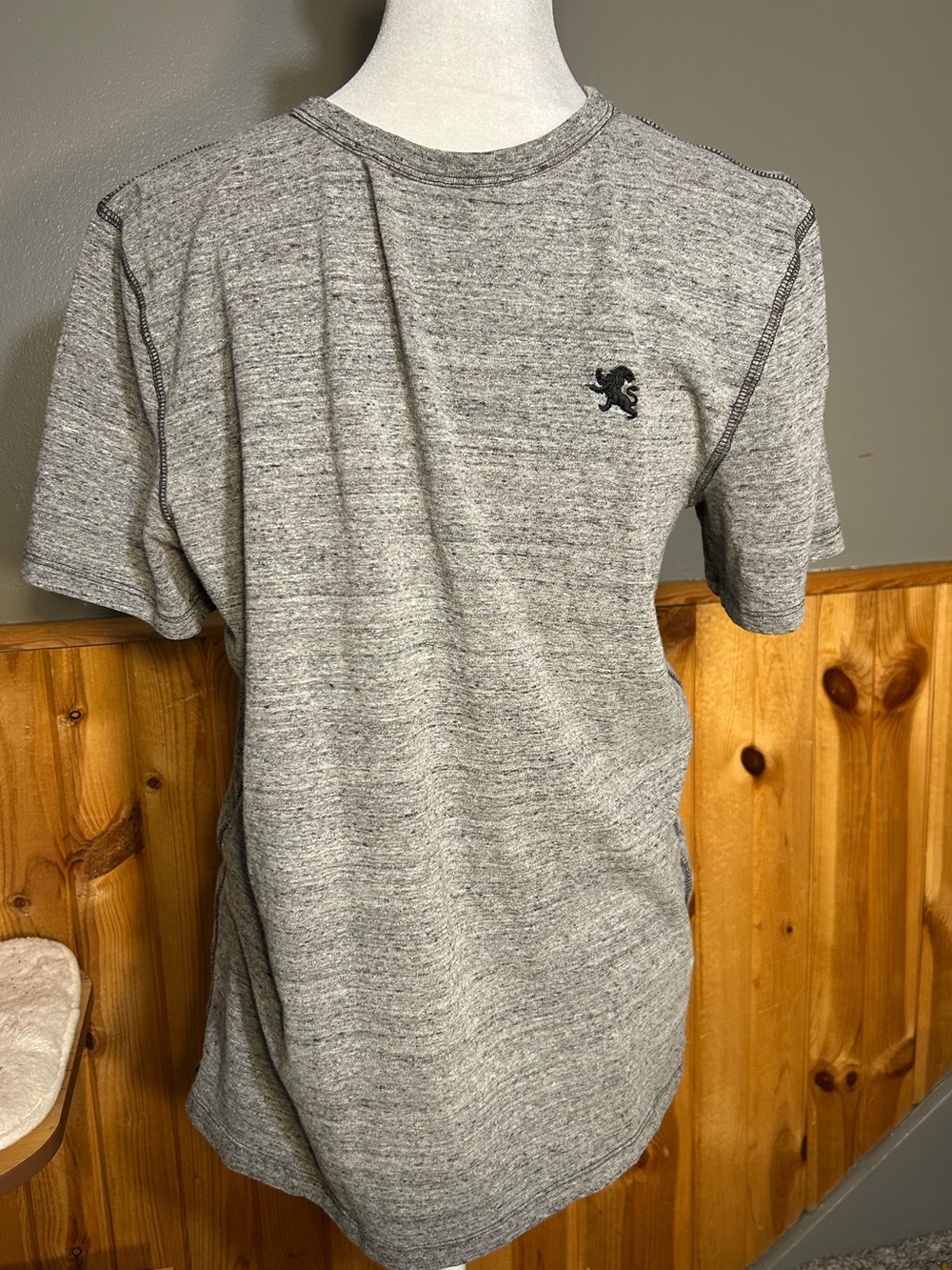 Express Men's Heather Gray Crewneck Sweater